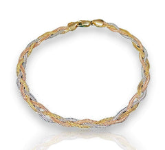 GLD | 18K Multi-Tone Braided Bracelet