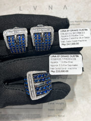 #LVNA2024 | Blue Sapphire Gemstones Belt Deco Diamonds Jewelry Set 14kt