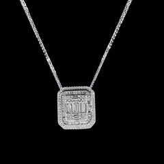 #LVNA2024 | Large Emerald Baguette Diamond Necklace 14kt