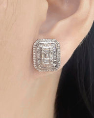 #LVNA2024 | Jumbo Emerald Baguette Diamond Earrings 14kt