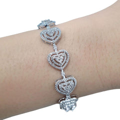 #TheSALE | Heart Halo Diamond Bracelet 14kt