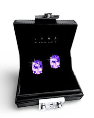 #LVNA2024 | Oval Amethyst Gemstones Stud Earrings 18kt