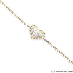 #TheSALE | Golden Heart Diamond Bracelet 14kt