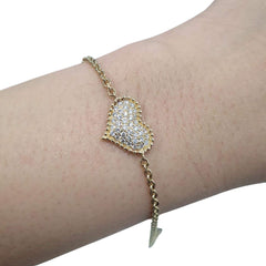 #TheSALE | Golden Heart Diamond Bracelet 14kt