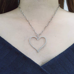 #TheSALE | Heart Deco Diamond Necklace 14kt