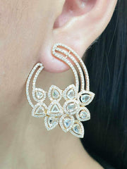 The Ivana Rosegold Diamantes Cluster Diamond Earrings 18kt | Editor’s Pick