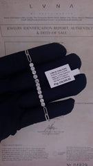 PREORDER | 0.20ct Each Half Eternity Chain Diamond Bracelet 18kt