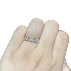 #LoveIVANA | Rose Eternity Paved Diamond Ring 18kt
