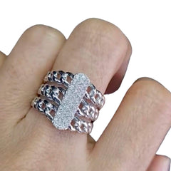 #TheSALE Classic Chain Deco Statement Diamond Ring 14kt