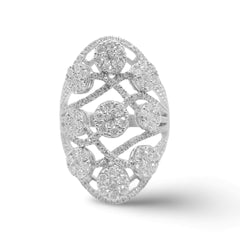 #TheSALE Classic Round Deco Diamond Ring 14kt