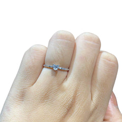 AMALIA | 0.45cts Heart Brilliant Diamond Engagement Ring 14kt
