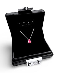 #LVNA2024 | Pear Ruby Gemstone Necklace 18kt