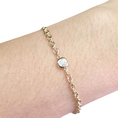 #TheSALE | Golden Round Diamond Bracelet 18kt