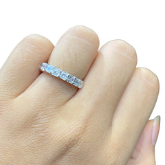 #EternityByLVNA | Cushion Half Eternity Diamond Ring 18kt