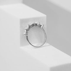 #EternityByLVNA | Eastwest Radiant Cut Half Eternity Solitaire Diamond Ring 18kt
