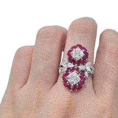 #TheSALE | Ruby Gemstones Diamond Ring 18kt
