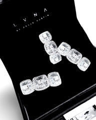 #LVNA2024 | Trio Cushion Half Eternity Diamond Jewelry Set 14kt