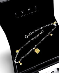 #LVNA2024 | LVNA Signatures Square Oval Rare Fancy Yellow Colored Station Diamond Bracelet 18kt