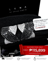 # #LVNA2024 | Crossover Black & White Creolle Colored Diamond Earrings 14kt