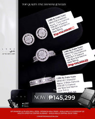 PREORDER| Round Invisible Setting Paved Diamond Jewelry Set 14kt