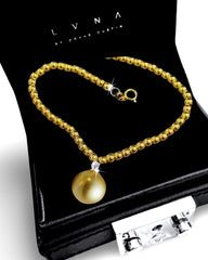 #LVNA2024 | Golden South Sea HOPE Pearl Diamond Bracelet 18kt
