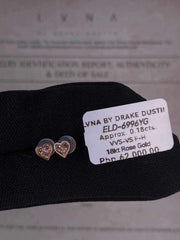 #LVNA2024 | Golden Classic Heart Stud Diamond Earrings 18kt