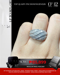 #LoveIVANA | Curved Half Eternity Unisex Millionaire’s Diamond Ring 18kt