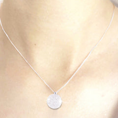 #LVNA2024 | LVNA Signatures Shiny Disco Ball Diamond  Necklace in 18” 18kt White Gold Chain