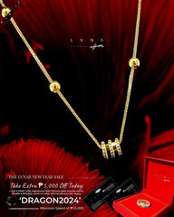 #TheVault | 18kt Golden Running Barrel Necklace