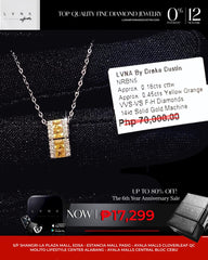 #LoveLVNA | Yellow Sunrise Sapphire Bar Gemstones Diamond Necklace 14kt
