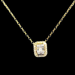 #LVNA2024 | Golden Classic Emerald Diamond Necklace in 18kt