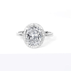 #PREORDER | 2.47cts H VS2 Elongated Cushion Diamond Engagement Ring 14kt IGI Certified