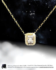 #LVNA2024 | Golden Classic Emerald Diamond Necklace in 18kt