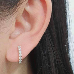 #TheSALE | Round Hoop Diamond Earring 14kt