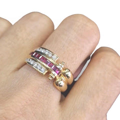 #TheSALE | Round Ruby Unisex Diamond Ring 18kt
