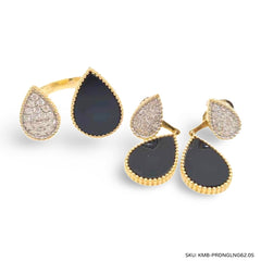 #TheSALE | Black Pearl Diamond Jewelry Set 14kt