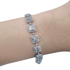 #TheSALE | Square Baguette Diamond Eternity Bracelet 14kt