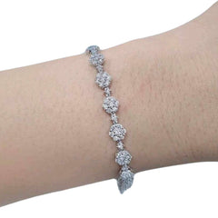 #TheSALE | Floral Diamond Tennis Bracelet 14kt
