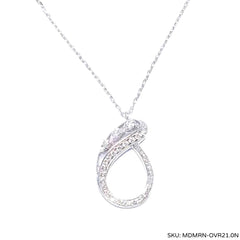 #TheSALE | Pear Halo Diamond Necklace 14kt