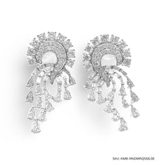 #TheSALE | Chandelier Round Pear Statement Diamond Earrings 18kt