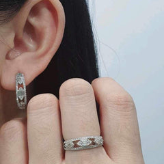 #TheSALE | Marquise Hoop Diamond Jewelry Set 14kt