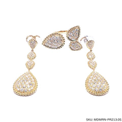 #TheSALE | Pear Waterdrop Diamond Jewelry Set 14kt