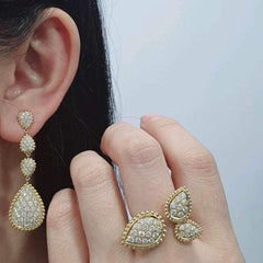 #TheSALE | Pear Waterdrop Diamond Jewelry Set 14kt