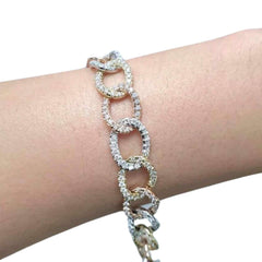 #TheSALE | Multi Tone Chain Diamond Bracelet 14kt