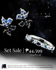 #LoveLVNA | Blue Bird & Sapphire Ring Diamond Jewelry Set 18kt