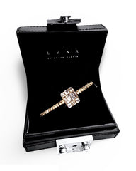 #LVNA2024 | Golden Baguette Emerald Diamond Ring 18kt