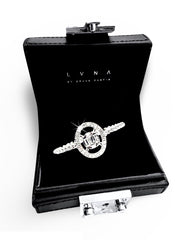 #LVNA2024 | Classic Oval Halo Paved Diamond Ring 14kt