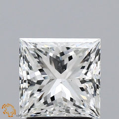 2.01ct E SI2 Princess Cut Diamond Engagement Ring 18kt GIA Certified