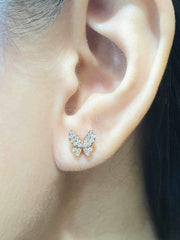 #LoveIVANA | Rose Butterfly Studded Diamond Earrings 18kt