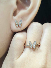 #LoveIVANA | Rose Butterfly Studded Diamond Jewelry Set 18kt